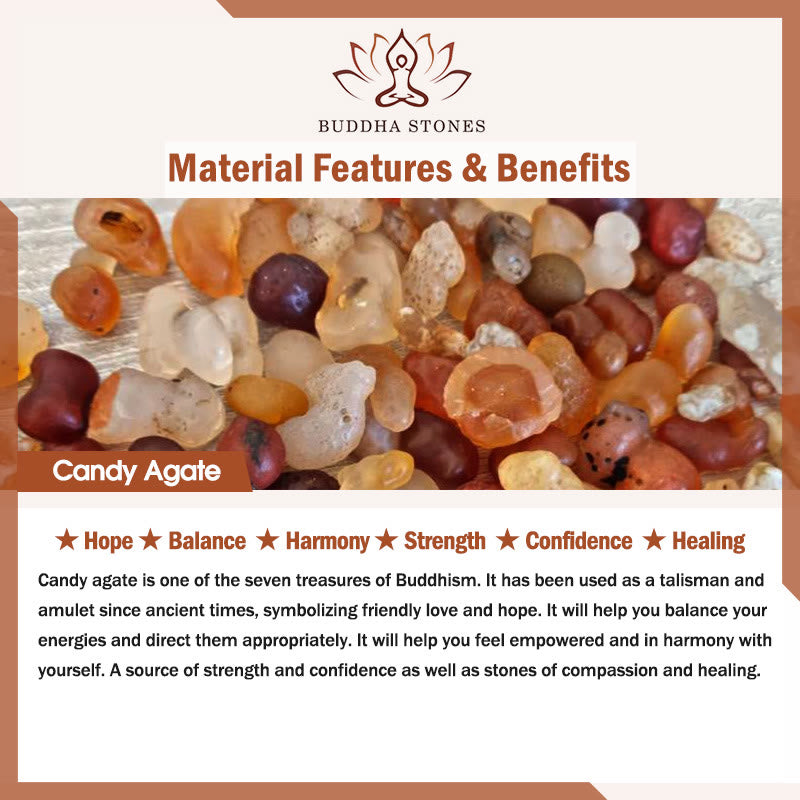 FREE Today: Harmony Strength Natural Candy Agate White Crystal Horse Bracelet