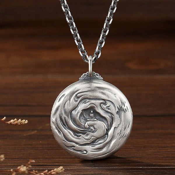 FREE Today: Self Care and Healing Copper Buddha Demon Pattern Pendant Necklace