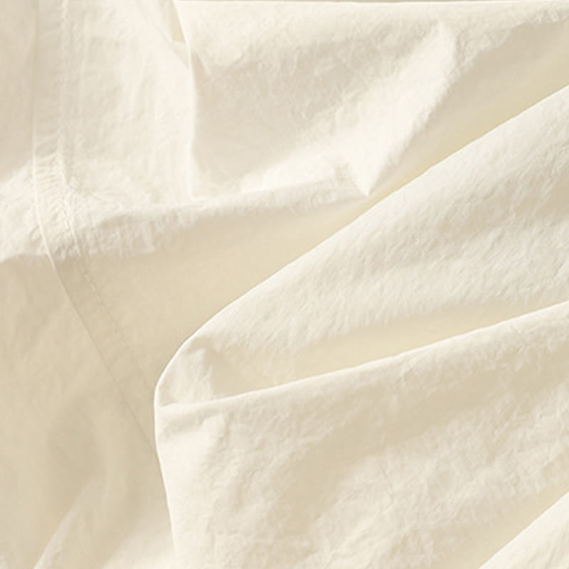 Buddha Stones Summer Vintage Plain Drawstring Cuffed Women's Pants With Pockets