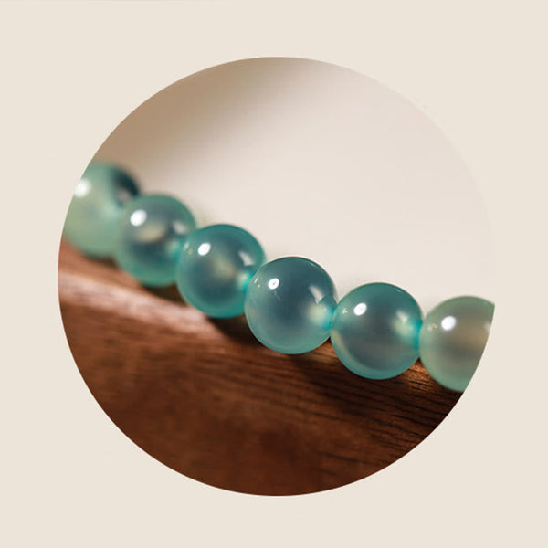 Buddha Stones Natural Colorful Candy Agate Golden Lotus Pod Healing Bracelet