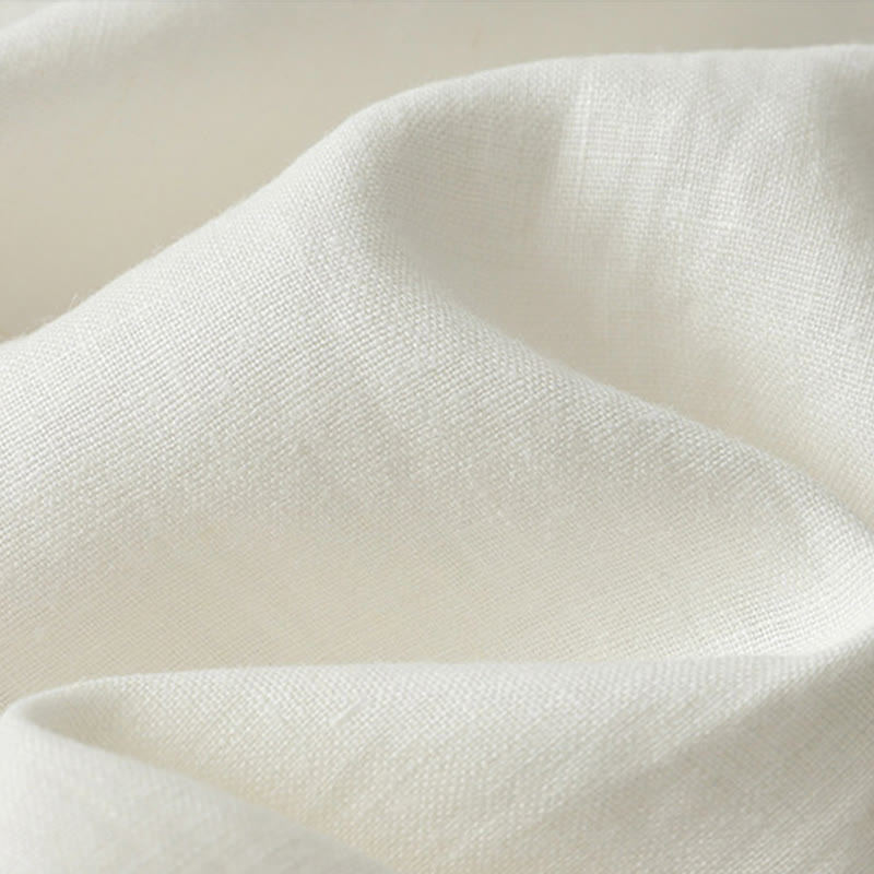 Buddha Stones Casual Plain Ruffled Hem Crew Neck Tie Women's Polyester T-shirt