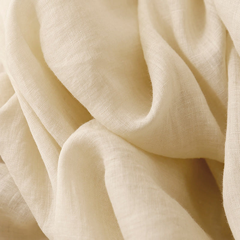 Buddha Stones Summer Solid Color Elastic Waist Drawstring Women's Skirt