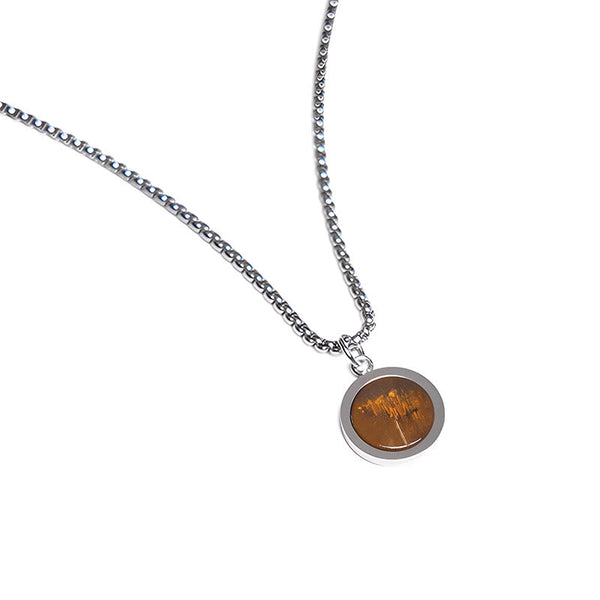 FREE Today: Courage Power Natural Stone Turquoise Tiger Eye Lazurite Malachite Necklace Pendant