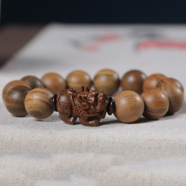 FREE Today: Positive and Attract Wealth Green Sandalwood Pixiu Bracelet