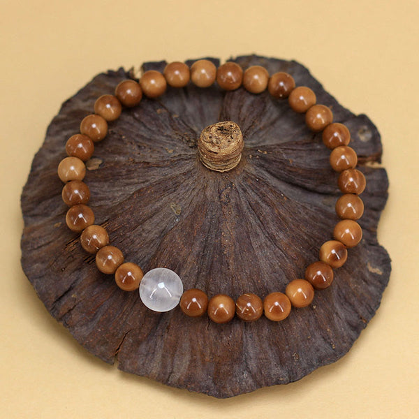 Buddha Stones Kuka Seed Agate Stone Luck Bracelet