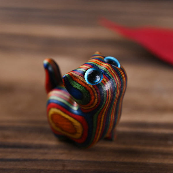 Buddha Stones Rainbow Eucalyptus Cute Cat Animals Calm Decoration