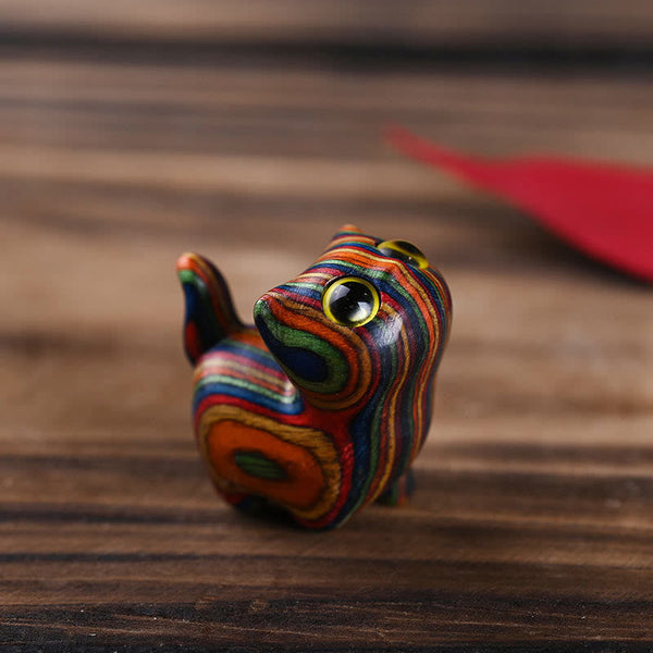 Buddha Stones Rainbow Eucalyptus Cute Cat Animals Calm Decoration