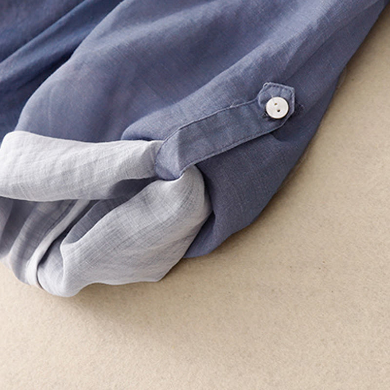 Buddha Stones White Flowers Crew Neck Cotton Half Sleeve Women's Shirt