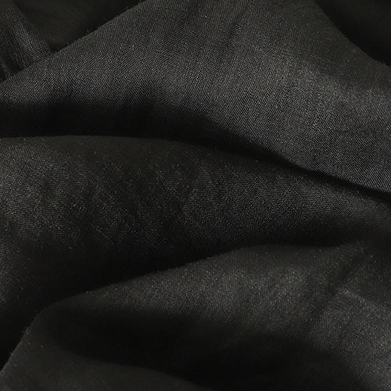 Buddha Stones Casual Embroidery Red Heart Short Sleeve Women's Cotton Linen T-Shirt