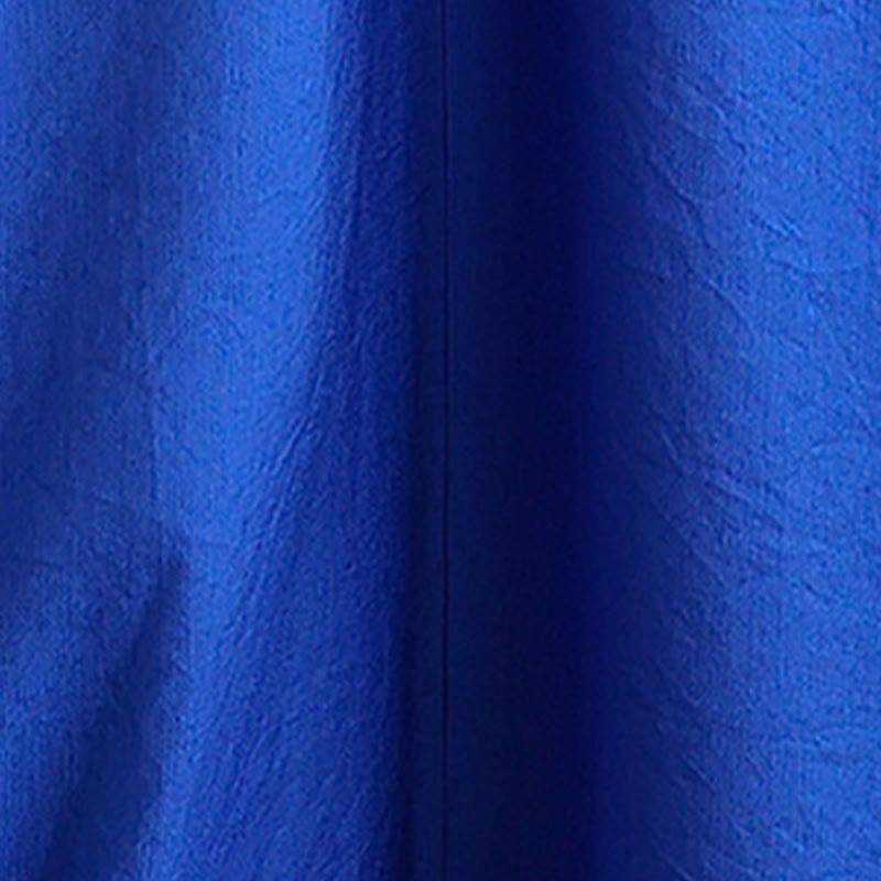 Buddha Stones Fall Casual V-Neck Long Sleeve Cotton Maxi Dress