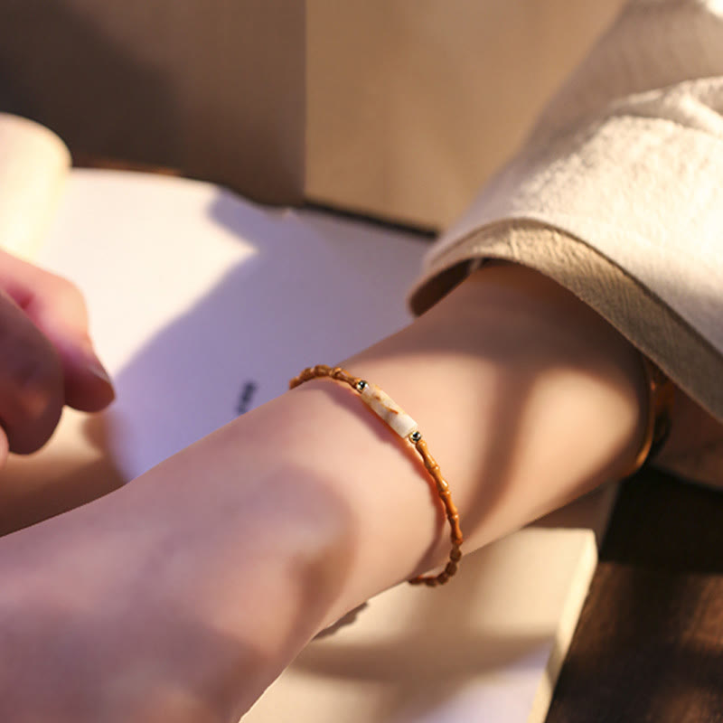 FREE Today: Inner Strength and Peace Ultra-fine Olive Pit Bracelet