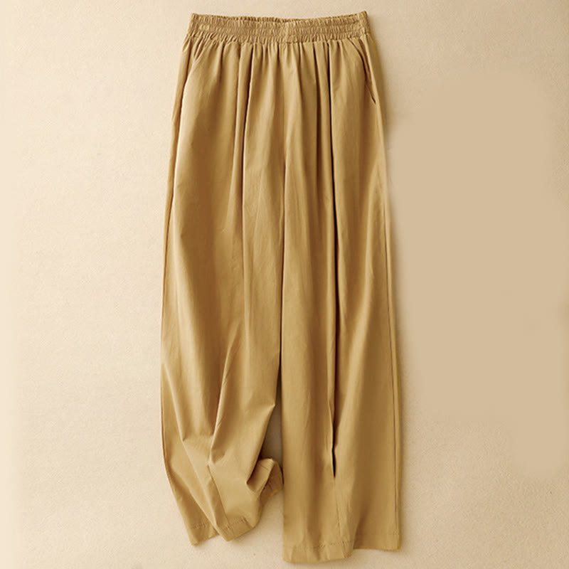 Buddha Stones 2pcs Women's Three-quarter Sleeve Shirt Harem Pants Meditation Clothing Set