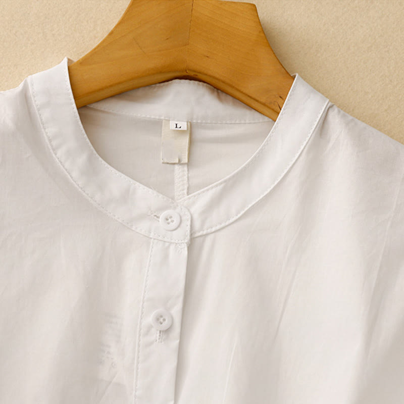 Buddha Stones 2pcs Women's Three-quarter Sleeve Shirt Harem Pants Meditation Clothing Set