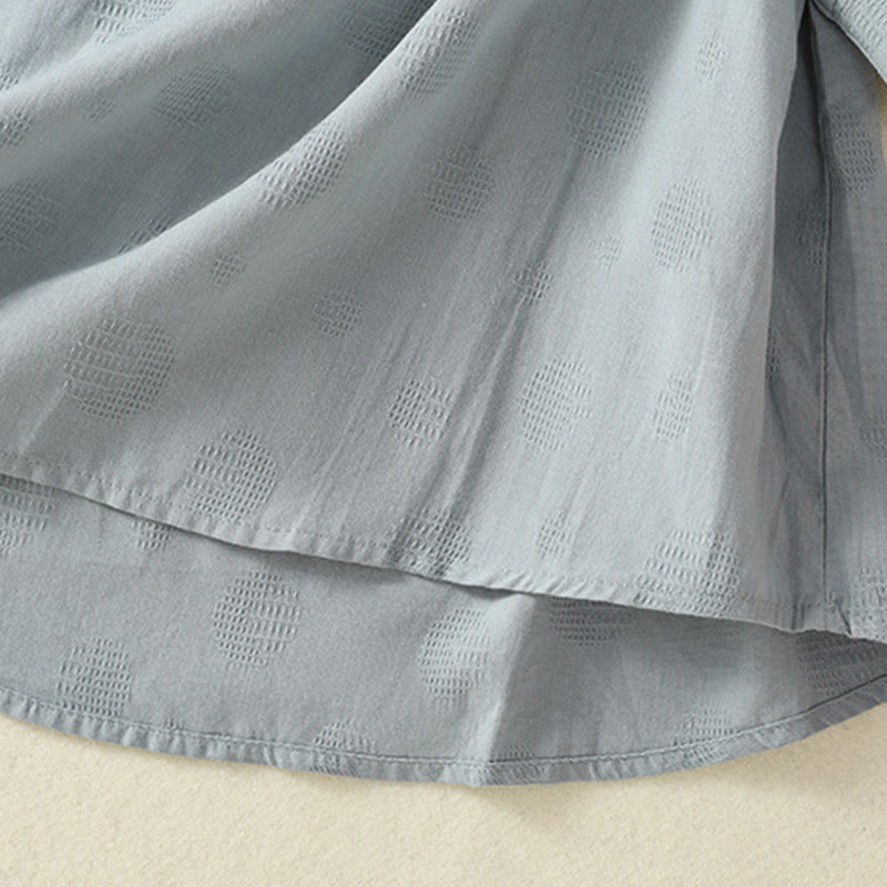 Buddha Stones 2pcs Plain Women's Short Sleeve Shirt Harem Pants Meditation Clothing Set