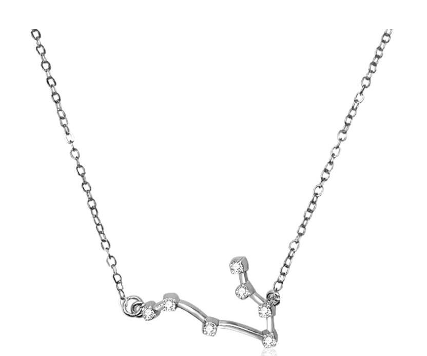 Starluxe Zodiac Crystal Charm Bracelet – 12 Constellation Edition (Gold-Tone Chain)