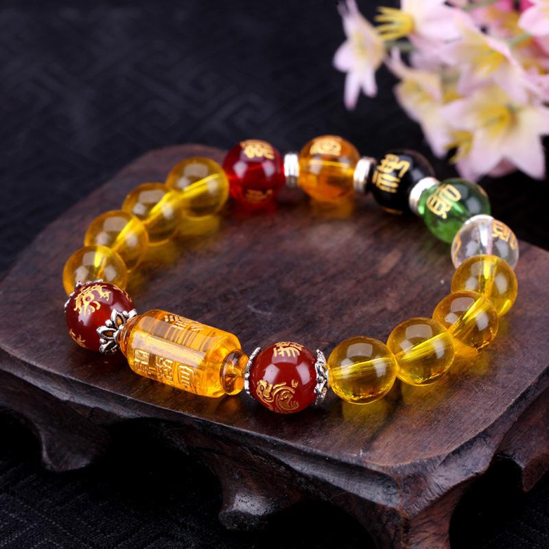 Manifestation Citrine Wealth Bracelet – Feng Shui 5-Element Prosperity Armor