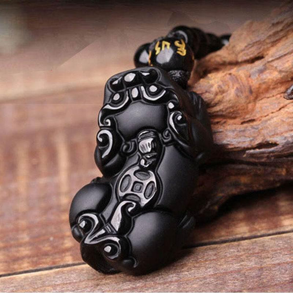 Eternal Guardian Pixiu Necklace – Obsidian Wealth Vault