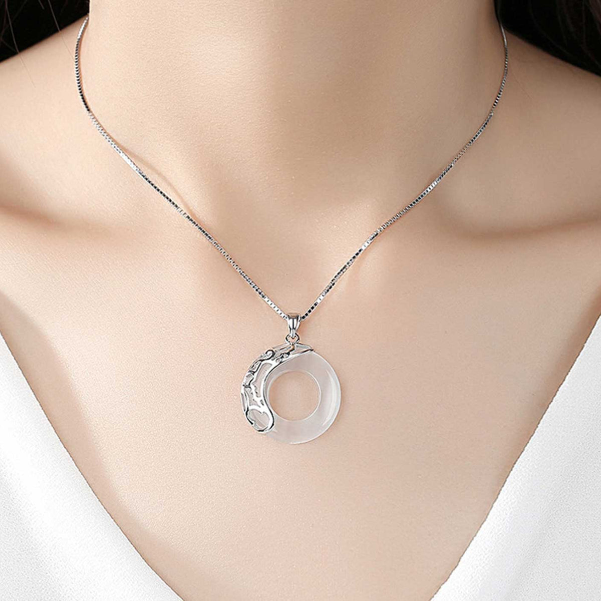 Harmony Guardians Couple Set – Obsidian Dragon & Opal Phoenix Necklaces