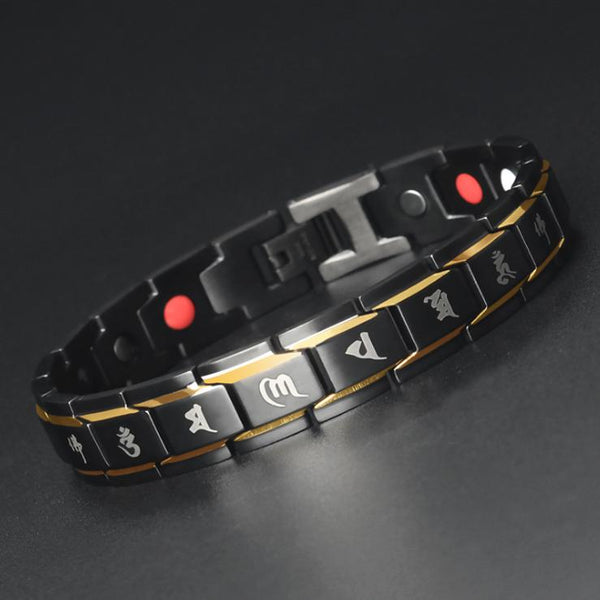 HarmonyFlow IonShield Bracelet – Germanium-Titanium Magnetic Wellness Armor