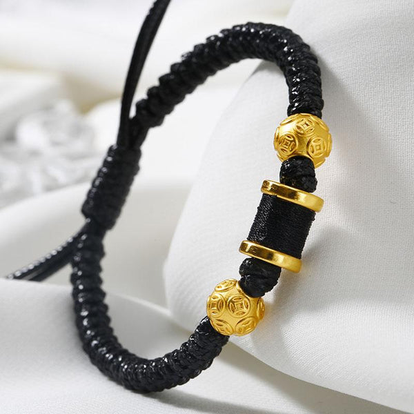 Golden Harmony Feng Shui Coin Bracelet - Wealth Activation & Protection