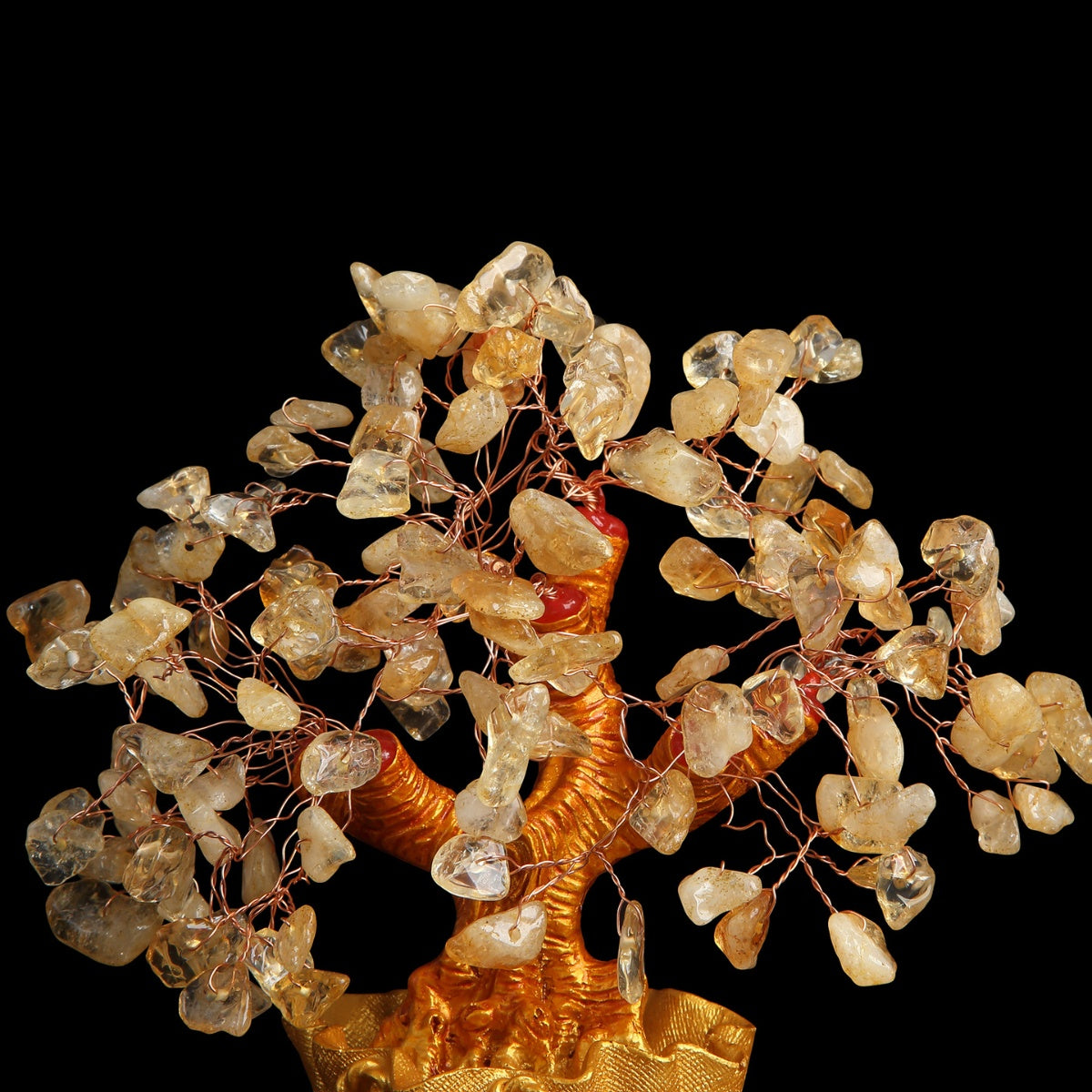 Golden Citrine Wealth Tree – Feng Shui Energy Charged Abundance Ornament
