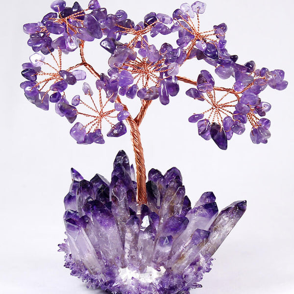 Tranquil Bloom – Amethyst Tree of Life for Calm & Spiritual Balance