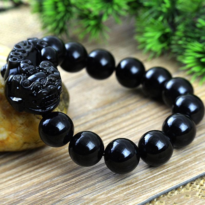 Eternal Guardian Pixiu Bracelet – Obsidian Wealth Shield