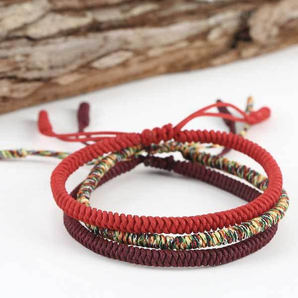 Infinite Luck Tibetan Knot Bracelet – Mantra-Charged Protection