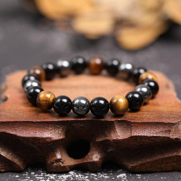 Trinity Guardian Stone Bracelet - 3-in-1 Energy Shield & Spiritual Armor
