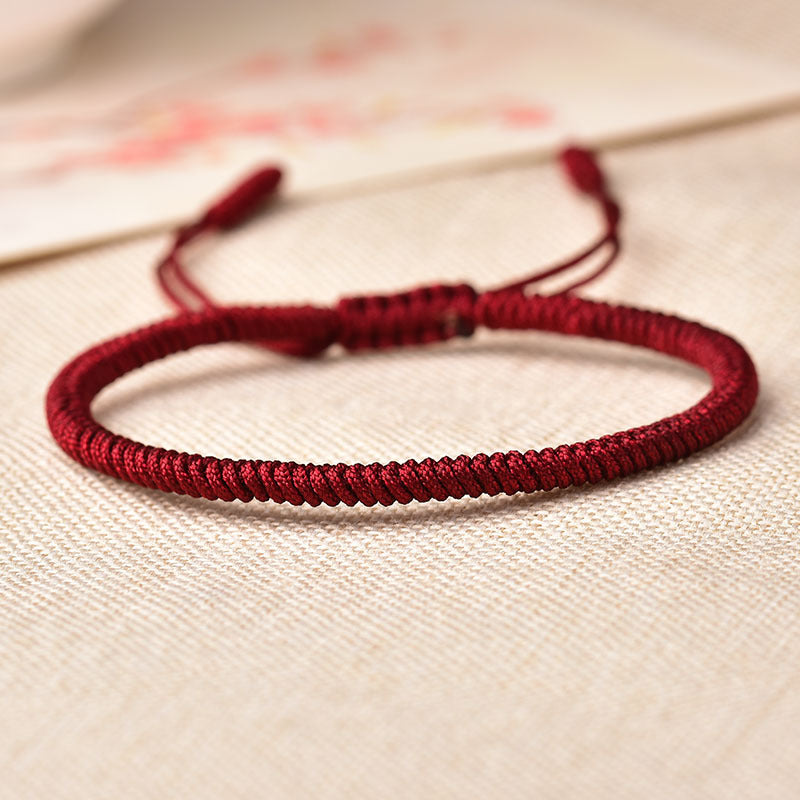 Infinite Luck Tibetan Knot Bracelet – Mantra-Charged Protection