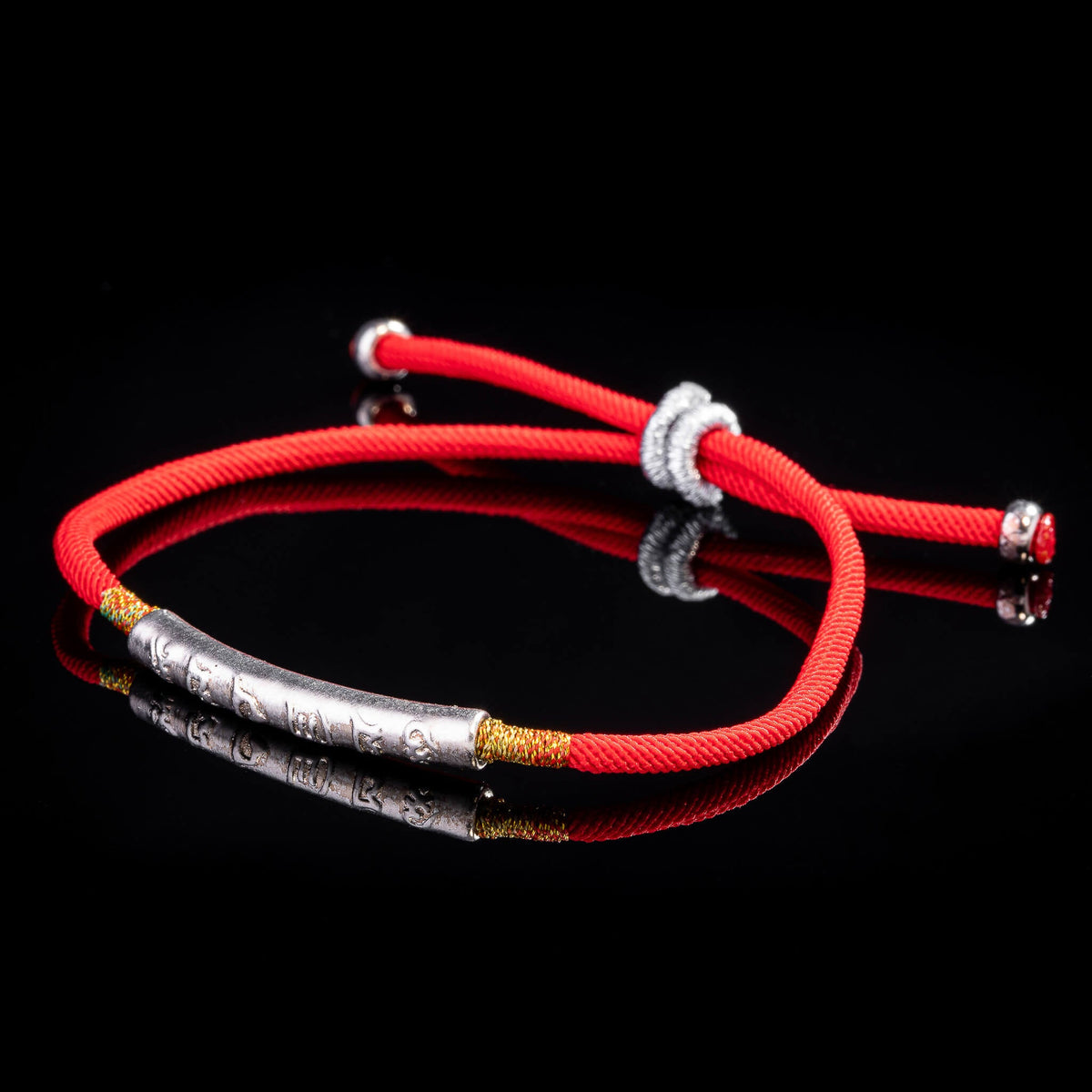 Sacred Om Tibetan Red String Bracelet – Mantra-Charged Luck & Protection