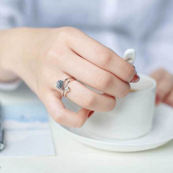 Eternal Bloom Triple Lotus Ring – Symbol of Inner Radiance & Grace