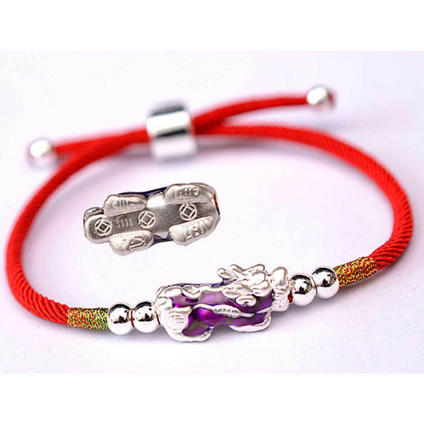 Mystic Wealth Flux Pixiu Bracelet - Feng Shui Charm & Color Magic