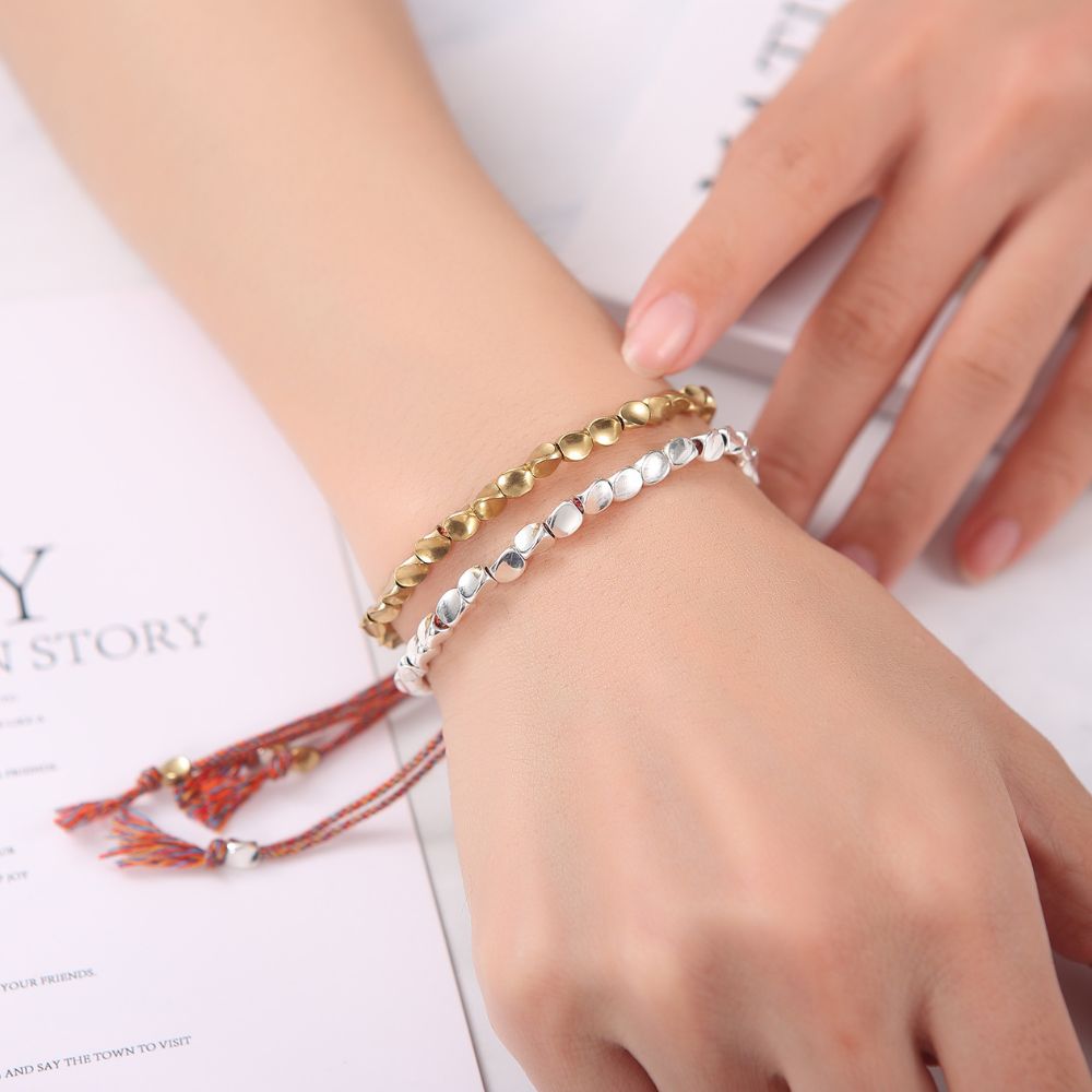 Handmade Tibetan Copper Energy Bracelet - Spiritual Healing & Protective Power