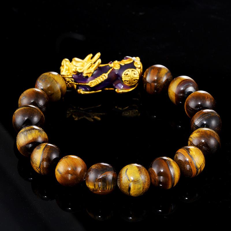 Empowered Tiger's Eye Pixiu Bracelet – Confidence & Wealth Magnet