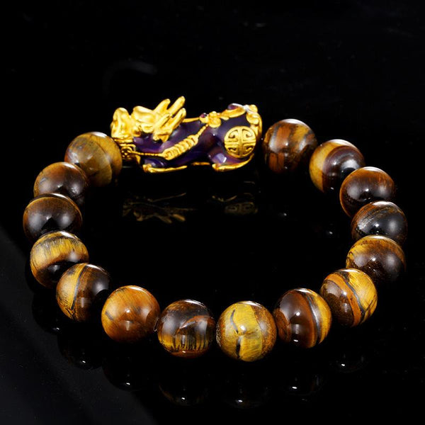 Empowered Tiger's Eye Pixiu Bracelet – Confidence & Wealth Magnet