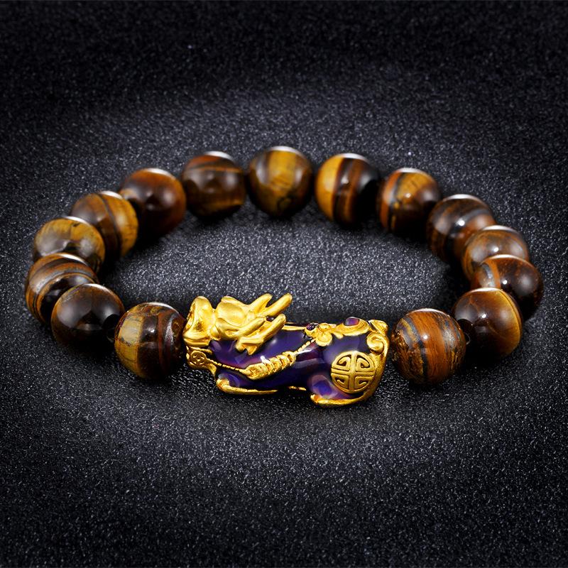 Empowered Tiger's Eye Pixiu Bracelet – Confidence & Wealth Magnet