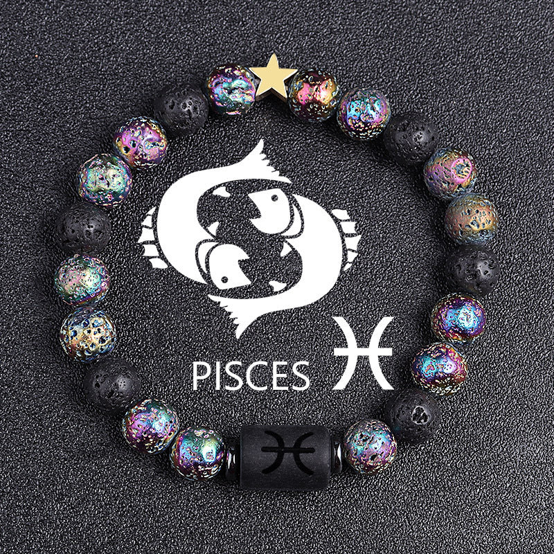 Zodiac Terra Natural Stone Bracelet – 12 Constellation Edition