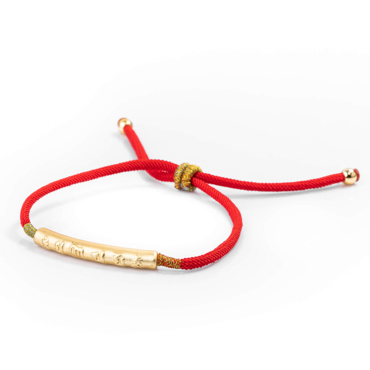 Sacred Om Tibetan Red String Bracelet – Mantra-Charged Luck & Protection